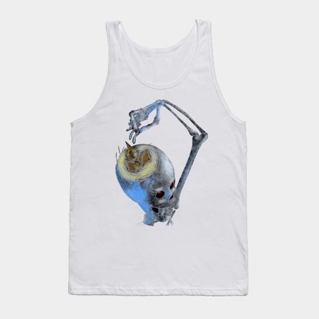 Skeleton feeds chicks color version Tank Top by Zimart